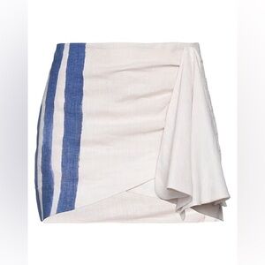 NWT OFF-WHITET Striped linen Mini skirts